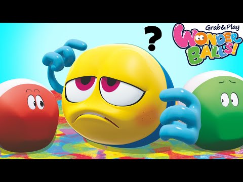 Colorful Crayon Crew & the Lost Ball | Wonderballs | Funny Cartoons