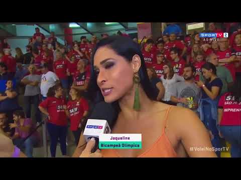 Jaqueline do Vôlei desmaia ao vivo no SporTV