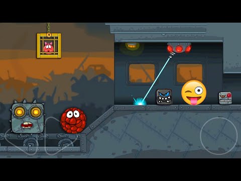 RED BALL 4 - Raspberry Ball "FUNNY SUPERSPEED" Gameplay in Box Factory with Boss Fight