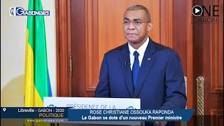 GABON / POLITIQUE : Rose Christiane OSSOUKA RAPONDA, Le Gabon se dote d’un nouveau Premier ministre