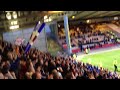 Rangers Fans at Glasgow Youth Cup Final v Celtic 29/4/13 Full Time Whistle and Madness 3-2