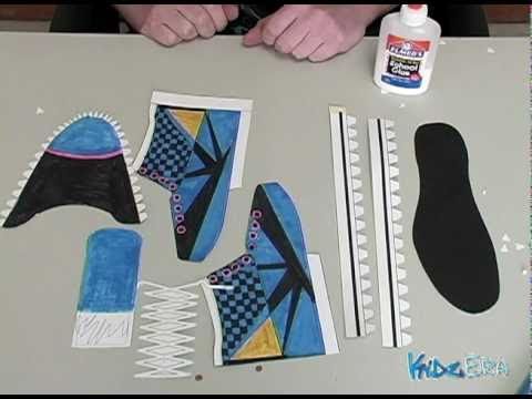 'How to make a paper shoe' on ViewPure