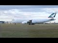 Cathay Pacific Cargo 747-800F Take Off Melbourne Aiport