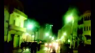 LIBYA- Violent Mobs and peaceful Police in Benghazi 15 February 2011.flv