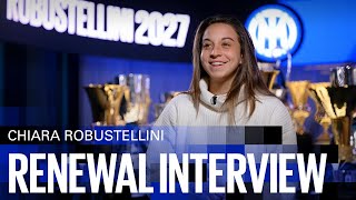 CHIARA ROBUSTELLINI | EXCLUSIVE INTER TV RENEWAL INTERVIEW | #Robustellini2027 #InterWomen ⚫🔵?