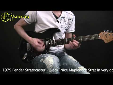 1979 Fender Stratocaster Black / GuitarPoint Vintage