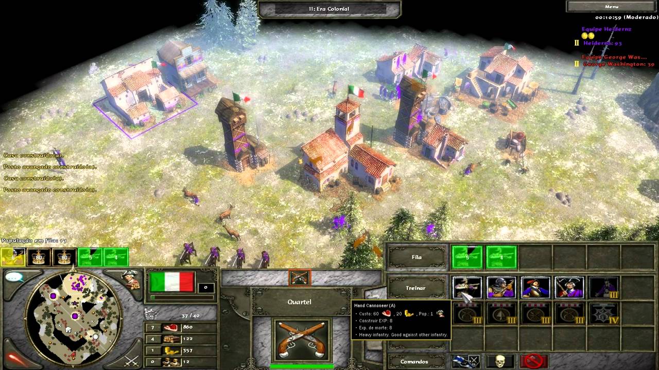 Age of Empires III - Mod Napoleonic Era Italians Test HD - YouTube