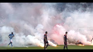 HD - PEC Zwolle vs Ajax Bekerfinale vuurwerk op het veld 20/04/2014 HD