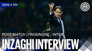 SIMONE INZAGHI INTERVIEW | FROSINONE 0-5 INTER 🎙️⚫🔵??