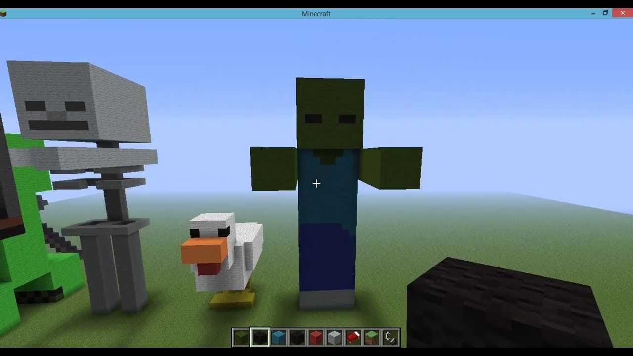 Como Hacer Un Zombie Gigante En Minecraft - YouTube