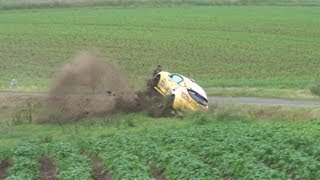 ERC Geko Ypres Rally 2013 day 1 with crash Consani