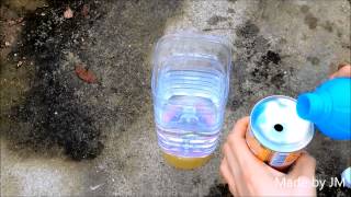 Small Pulse Jet engine made of Butane-Gas cartridge (Jam jar jet)