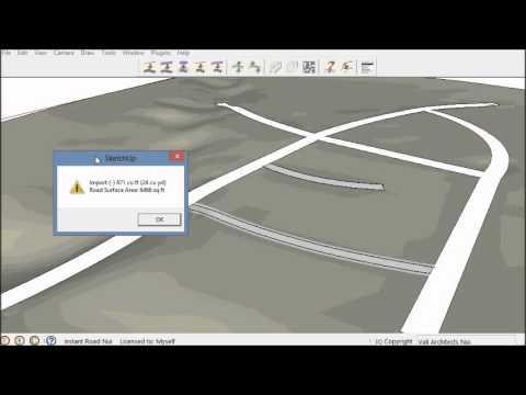 SketchUp Instant Road Nui Plugin #1 - Vali Architects - YouTube