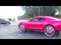 Thumbnail 1 for CANDY PINK CHEVY CAMARO ON 30" DUB FLOATERS Thumbnail 1 for CANDY PINK CHEVY CAMARO ON 30" DUB FLOATERS
