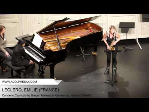Dinant 2014 - Leclercq, Emilie - Concerto Capriccio by Gregori Markovich Kalinkovich
