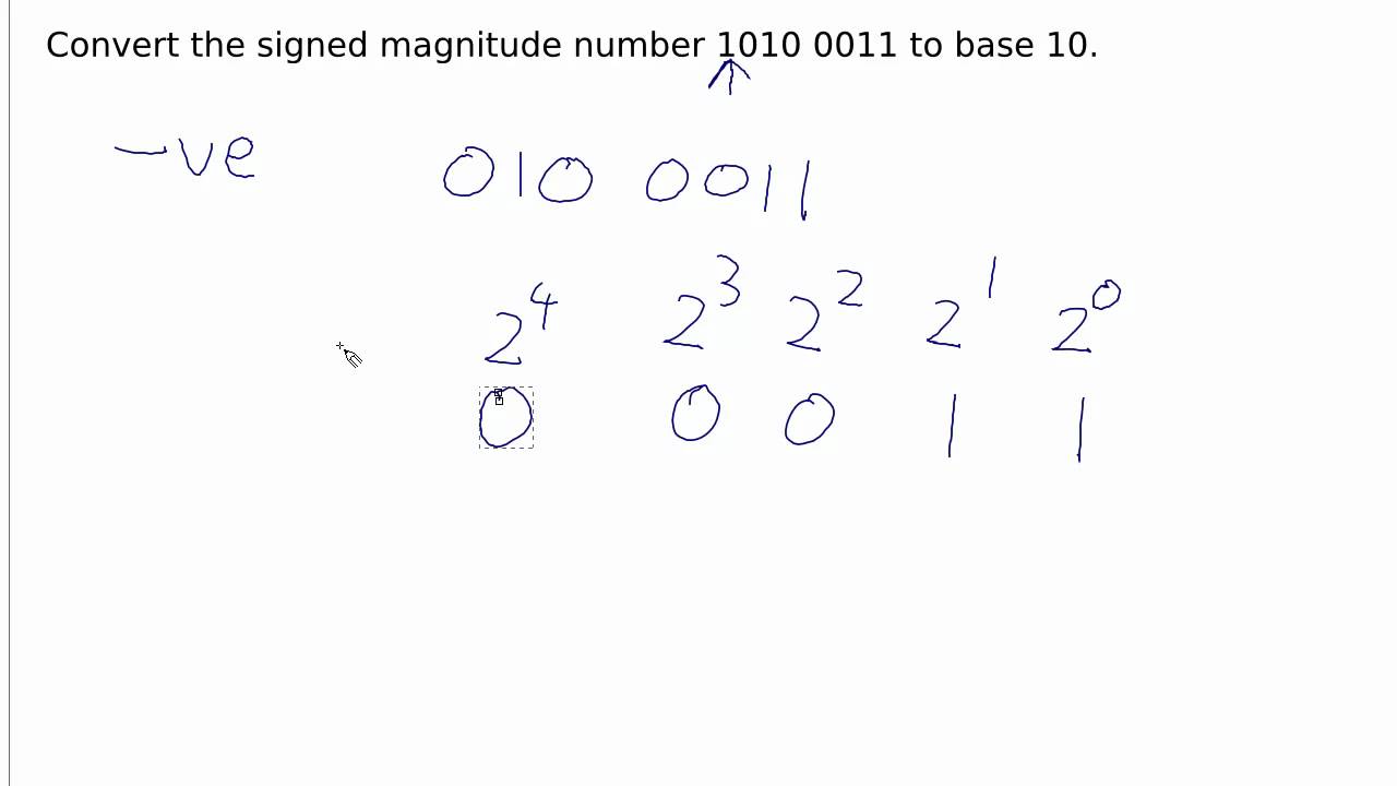 ... Systems Example 6: signed magnitude convert to decimal - YouTube