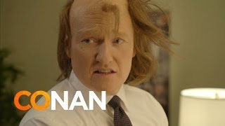 Conan's "American Hustle" Hair Prep