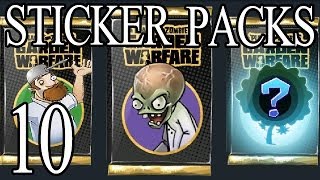 Plants vs Zombies Garden Warfare Sticker Packs Opening Part 10 - German Deutsch