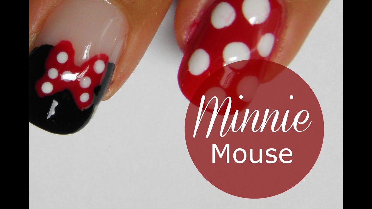 2. Cute Minnie Mouse Nail Art - wide 2