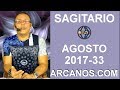Video Horscopo Semanal SAGITARIO  del 13 al 19 Agosto 2017 (Semana 2017-33) (Lectura del Tarot)