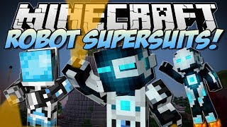 Minecraft | ROBOT SUPERSUITS! (Guns, Gadgets, Jetpacks & More!) | Mod Showcase