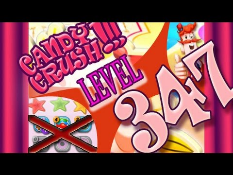 How to beat Candy Crush Saga Level 347 - 3 Stars - No Boosters - 130