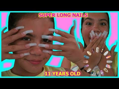 Download 11 YEAR OLD GETS SUPER LONG ACRYLIC NAILS FOR THE FIRST TIME