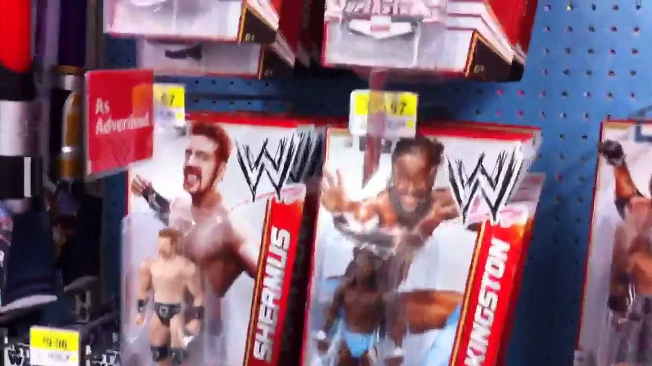 WWE ACTION INSIDER: Walmart wrestling figure aisle Mattel battlepacks