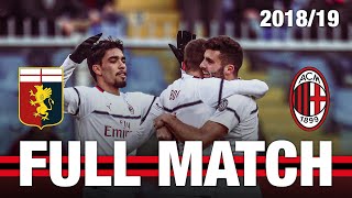 Borini-Suso | Full Match | Genoa v AC Milan 2018/19