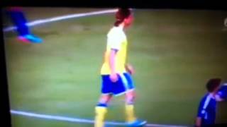 Zlatan struggles to behave (vs Faroe Islands)