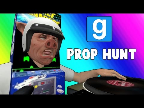 Gmod Prop Hunt Funny Moments - DJ Space Invader! (Garry's Mod)