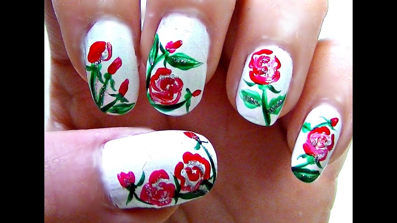 8. Rose Garden Nail Design - wide 11