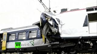 В Швейцарии лоб в лоб столкнулись два поезда