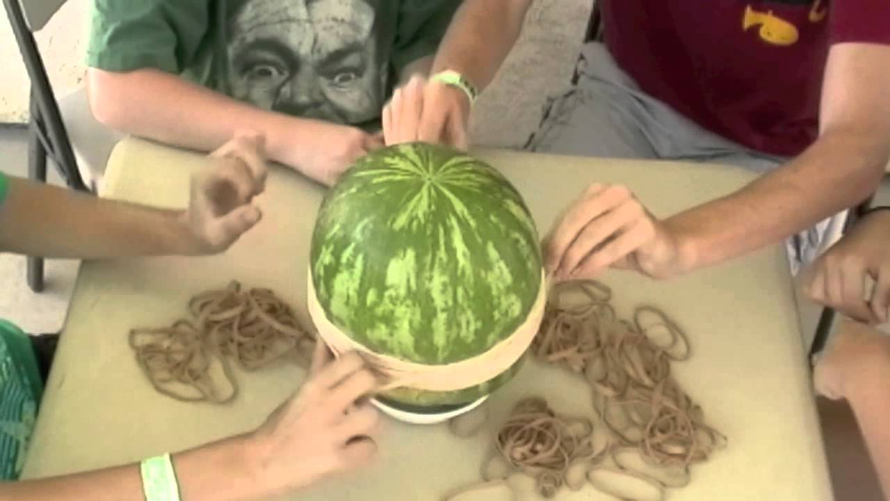 Watermelon rubber band project YouTube