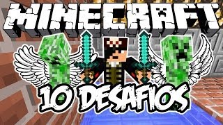 CREEPERS VOAM?! - 10 Desafios: Minecraft