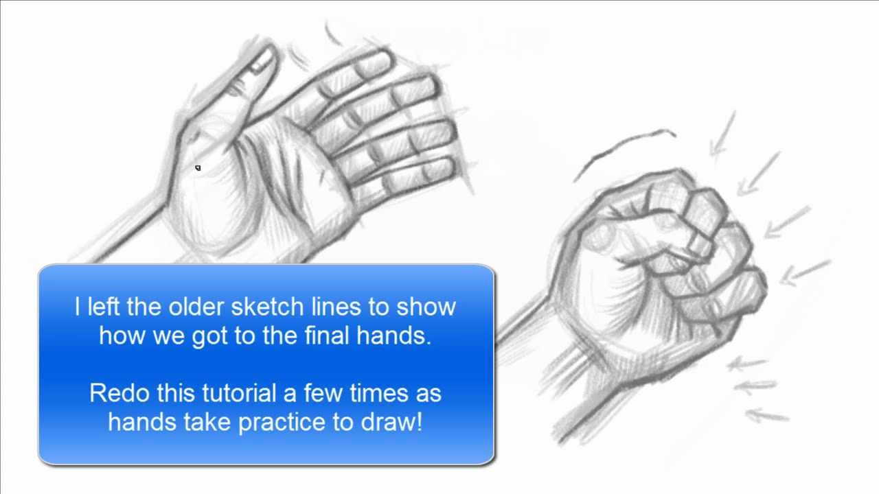 How To Draw A Hand & Fist (basics Tutorial) - Youtube