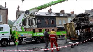 Incendie d'un TEOR à Rouen, lundi 26 août 2013