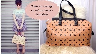 O que eu carrego na minha bolsa - De faculdade