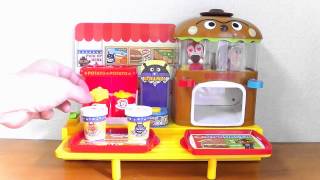 Anpanman Dekitate Please Hamburger Shop → Doll Shop★アンパンマン できたてプリーズ!ハンバーガー屋さん であかちゃんアンパンマン 指人形 ゲット！