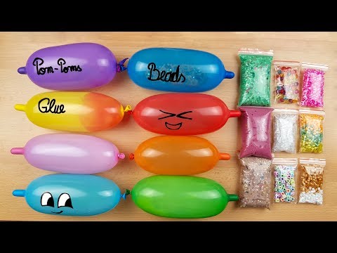 Making Slime with Funny Balloons and Slime Bags #14