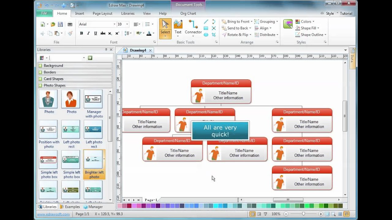 Create an Organizational Chart with Edraw - YouTube