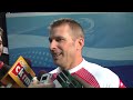 2011 Ford World Men's Curling Championship - Draw 8 Media Scrum