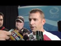 2011 Ford World Men's Curling Championship - Draw 8 Media Scrum