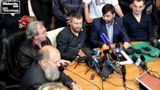Пресс-конференция правительства ДНР по вопросу референдума и Дня Победы 9 мая.