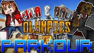 Minecraft Benja and Bacca Olympics: Parkour (Challenge #5)