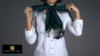 How To Tie a Butterfly Knot of Your CORIEE Silk Scarf 