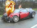 Bugatti Veyron Burnout Crash -fastest Sports Car Top Speed 