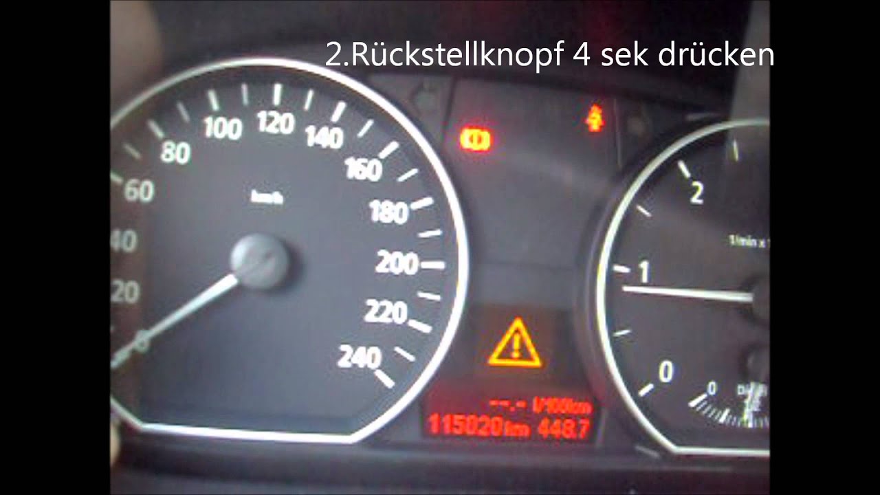 BMW 1er Service anzeige zurückstellen HD YouTube