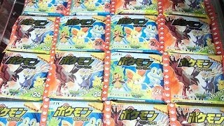 Pokemon ポケモンウエハースチョコ　ポケモンコレクターズシール全24種 「グレイシアを狙え！」 PART3　お菓子 開封動画