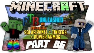 FORCE ARMOR, SOLAR PANEL & TINKERS CONSTRUCT - FTB-Unleashed - Ep. 06